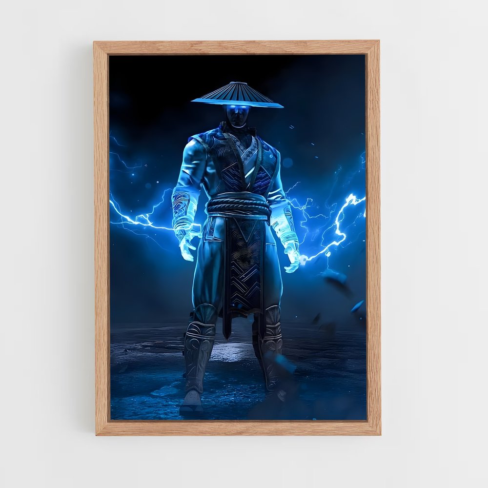 Poster Raiden en Fureur – affiche Mortal kombat (vue 4)